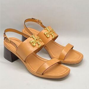 Tory Burch Eleanor Block-Heel Slingback Sandals size 10.5